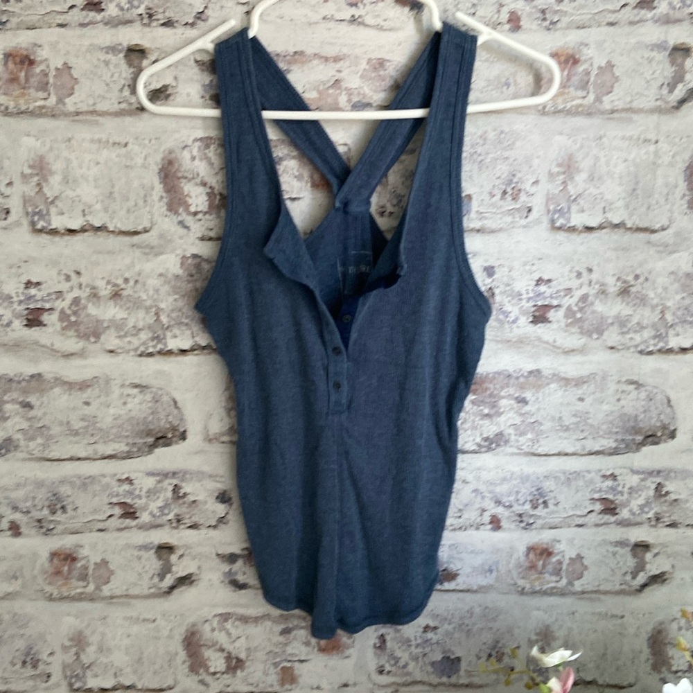 We the free blue tank top